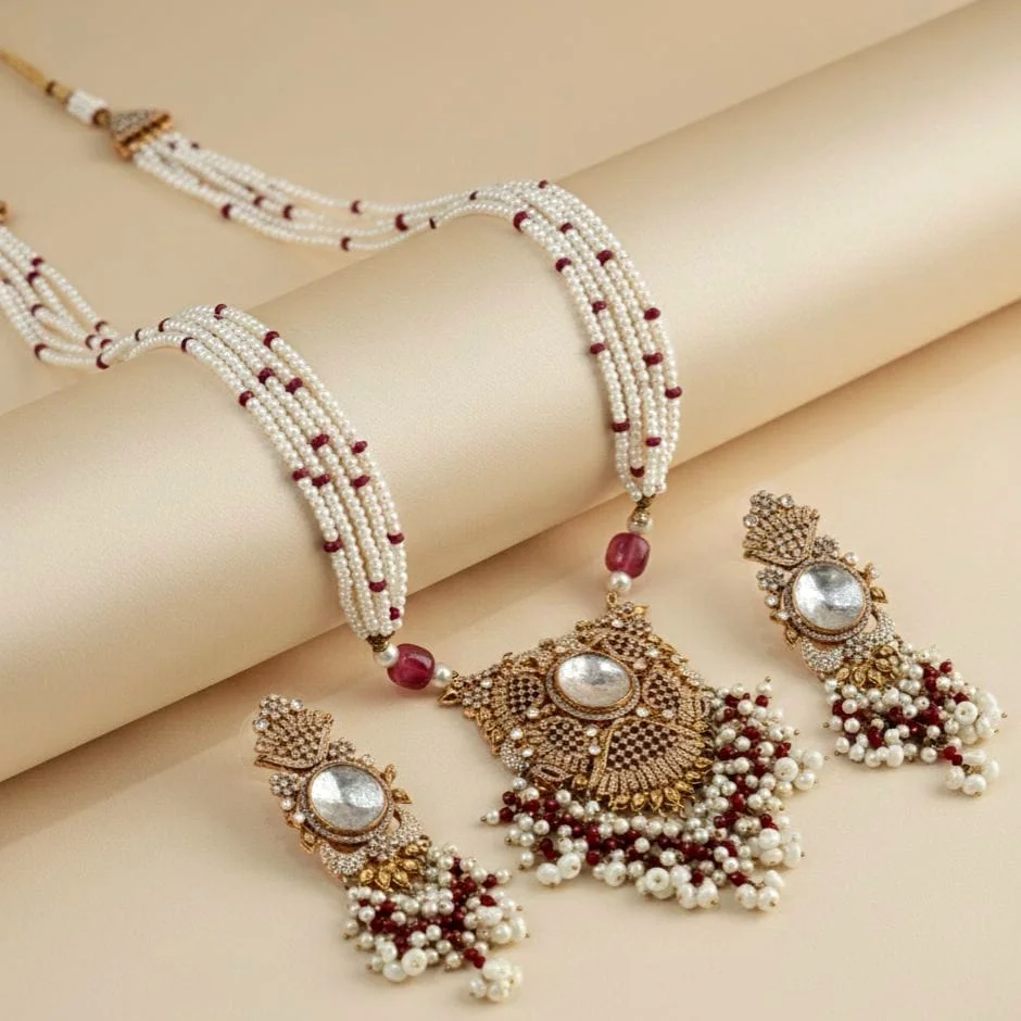 CIRCULAR STONE MALA SET