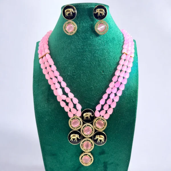 SABYASACHI MALA SET PINK