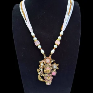 HEXAGONAL PINK MALA