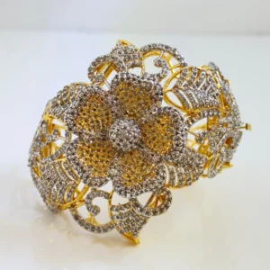 SILVER BLOSSOM BANGLE