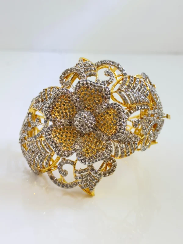 SILVER BLOSSOM BANGLE