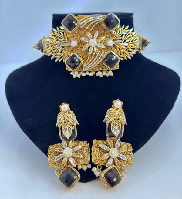BROWN NECKLACE SET