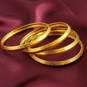 CURVED GOLDEN BANGLES
