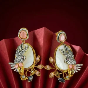 EAGLE PINK EARRINGS (1)