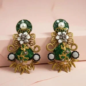 EMERALD FLORA EARRINGS