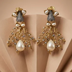 PEARL BRANCHED EARRINGS