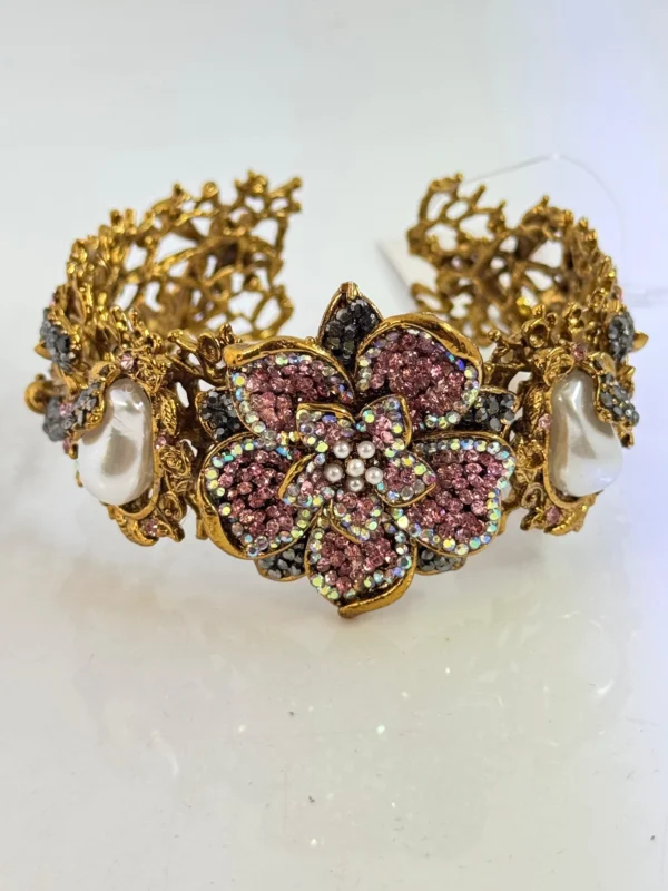 PINK FLORAL BANGLE