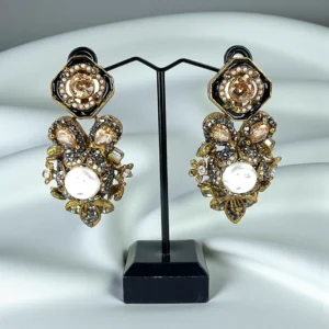 BLACK BLOSSOM EARRINGS