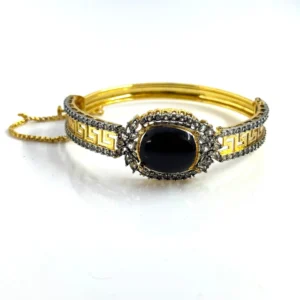 BLACK STONE BANGLE