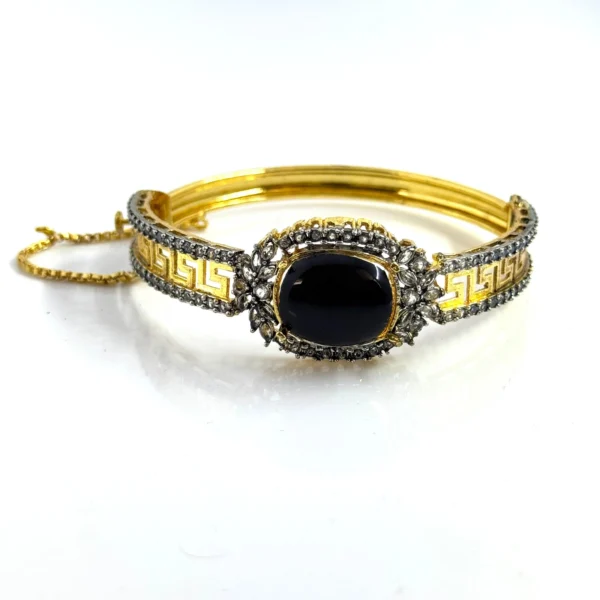 BLACK STONE BANGLE