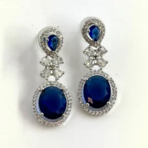 BLUE EAR STUDS