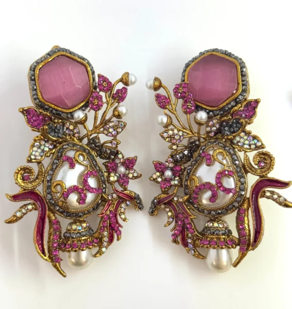 DESIGNER PINK EARRINGS