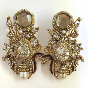 DESIGNER WHITE EARRINGS