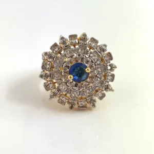 FLORAL BLUE RING..