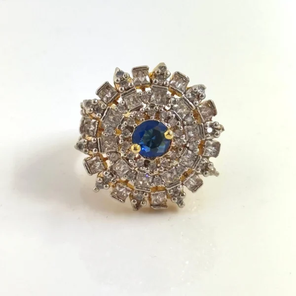FLORAL BLUE RING..