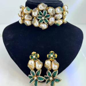 FLORAL EMERALD SET