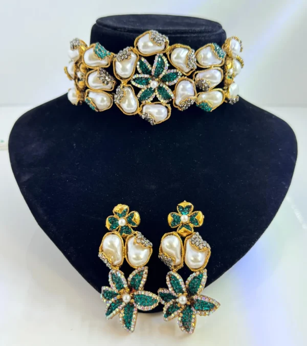 FLORAL EMERALD SET
