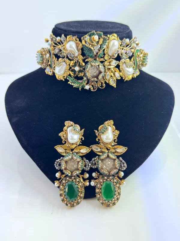 FLORAL GREEN SET