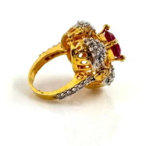FLORAL RED RING 1