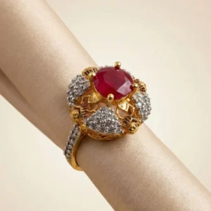 FLORAL RED RING