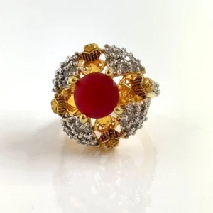 FLORAL RED RING