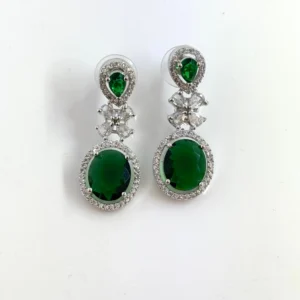 GREEN EAR STUDS 2