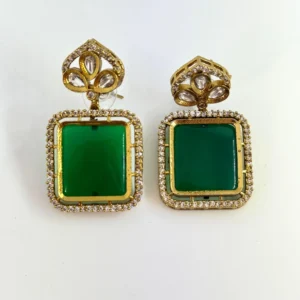 GREEN EAR STUDS
