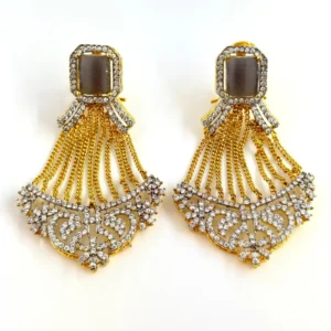 GREYISH STONE EARRINGS