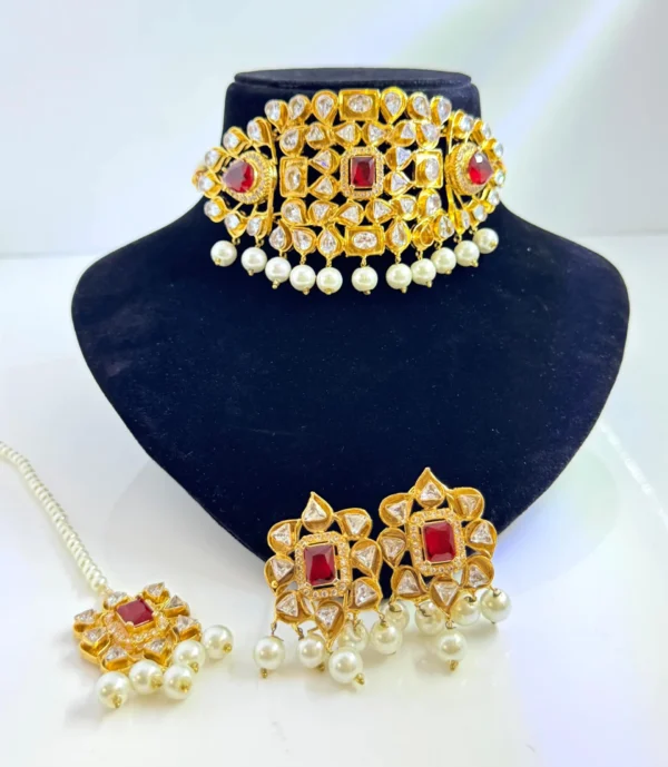 KUNDAN RUBY SET