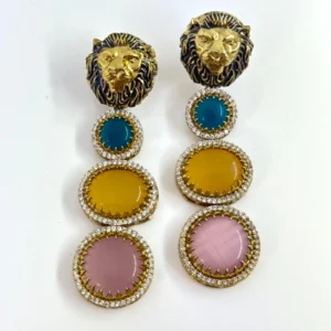 LION EARRINGS..