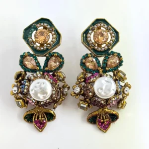 MULTI GREEN EARRINGS