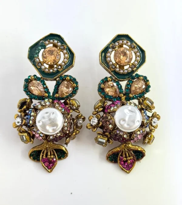 MULTI GREEN EARRINGS