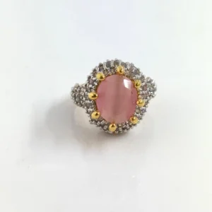 OVAL PINK RING
