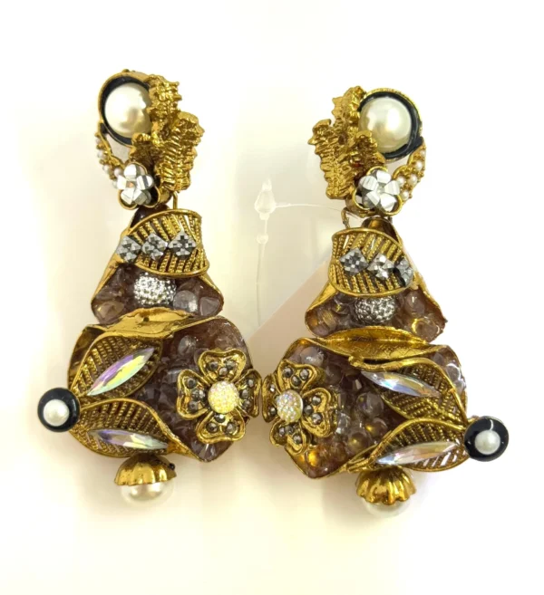 PEARL CHAMPAGNE EARRINGS