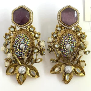 PETAL LAVENDER EARRINGS