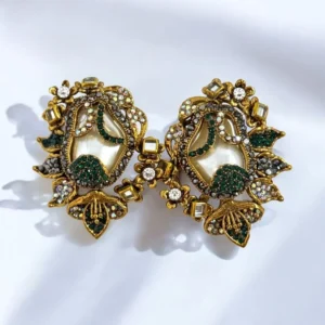 PRTAL GREEN EARRINGS