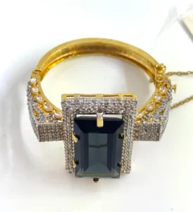RECTANGULAR BLACK BANGLE 1