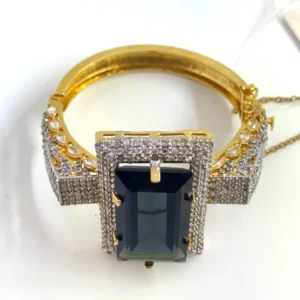 RECTANGULAR BLACK BANGLE 1
