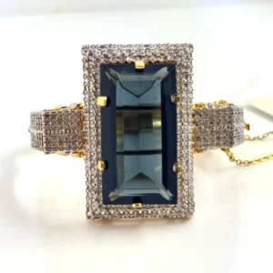 RECTANGULAR BLACK BANGLE