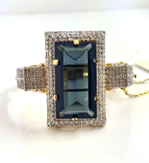 RECTANGULAR BLACK BANGLE