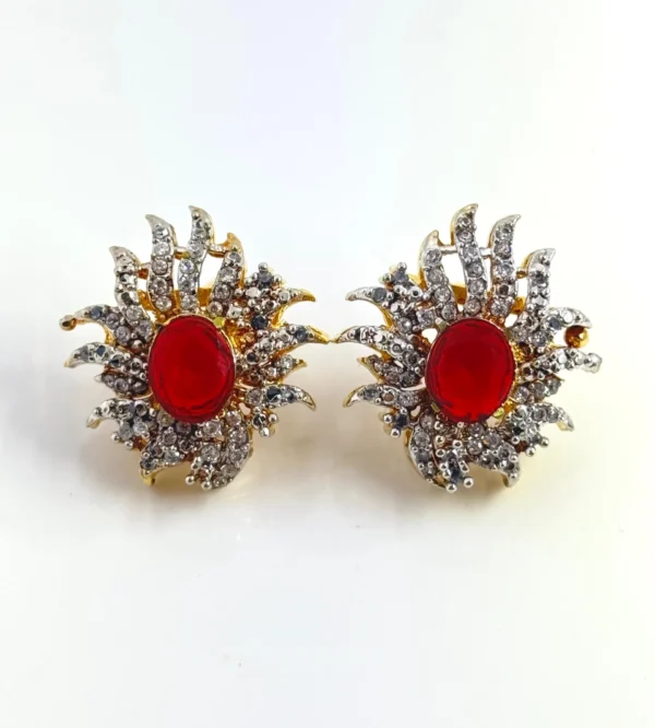 RUBY EAR STUDS..