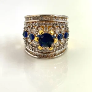 SHINY BLUE RING
