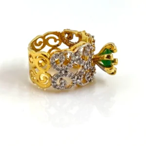 SPIRAL GREEN RING 1