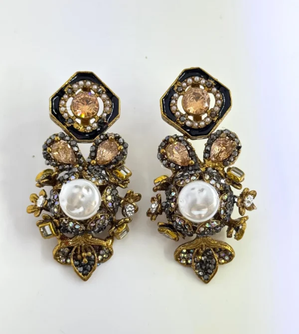 SQUARA BLACK EARRINGS