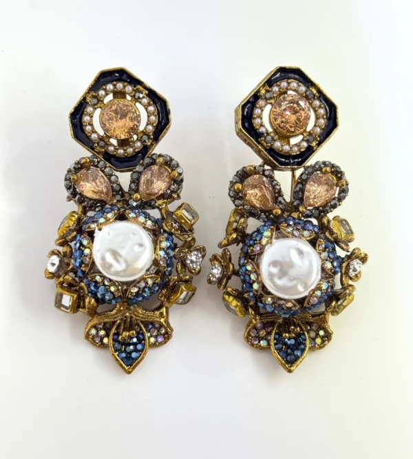 SQUARA BLUE EARRINGS