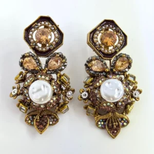 SQUARA BROWN EARRINGS