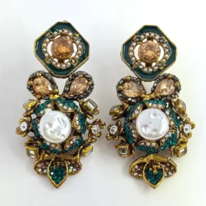 SQUARA EMERALD EARRINGS