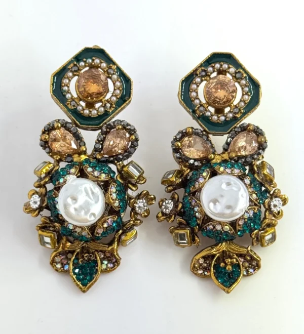 SQUARA EMERALD EARRINGS