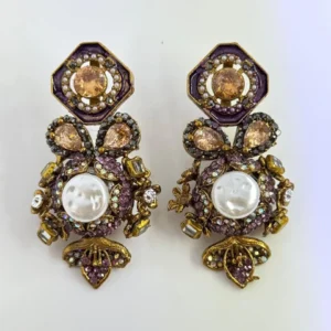SQUARA LAVENDER EARRINGS