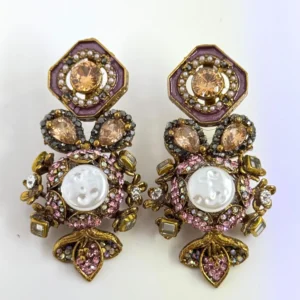 SQUARA PINK EARRINGS